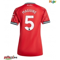Camiseta Manchester United Harry Maguire #5 Primera Equipación para mujer 2025-26 manga corta
